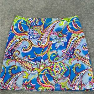 Melly M Blue A-Line Mini Skirt Resort Wear